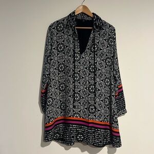 ♻️Atina Cristina V-Neck Blouse Kimono Dress